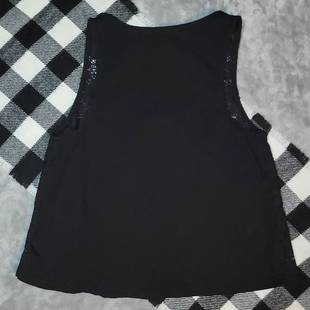 S | Forever 21 | Floral Lace Flow Tank Top - Picture 3 of 5